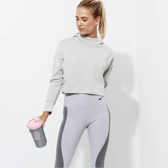 Adidas Hoodie Women's Size Medium  Beige Cropped Relaxed Fit Lightweight Sweater - Picture 14 of 14